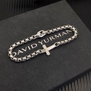 David Yurman Silver Cross Link Bracelet